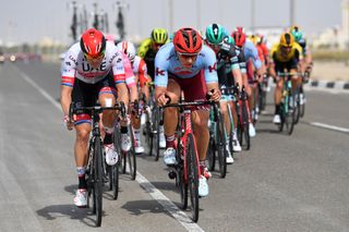 Marcel Kittel comes past Kristoff in the echelons