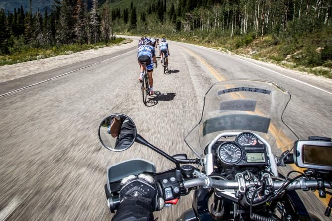 It was a fast descent heading down into the valley before climbing back up to Snowbird