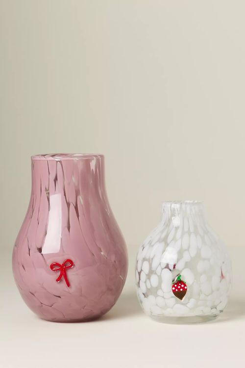 Valentines Icon Confetti Glass Vase