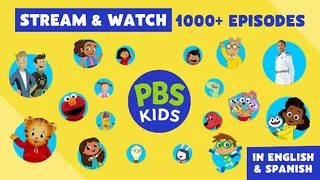 PBS KIDS Video app showing a range of shows like Sesame Street and Arthur