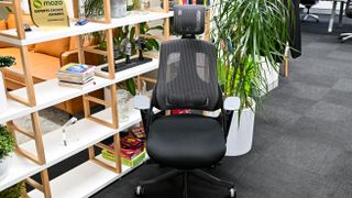 Desky Pro Plus Ergonomic Chair beside a shelf