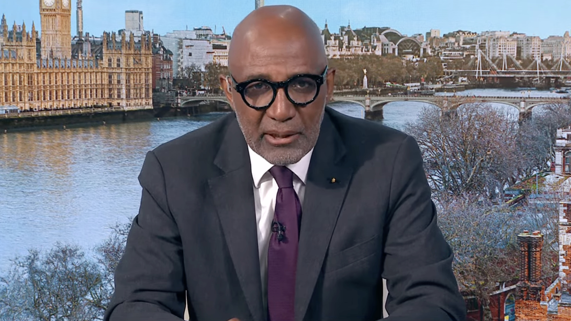 Trevor Phillips delivers the news on Sunday Morning.