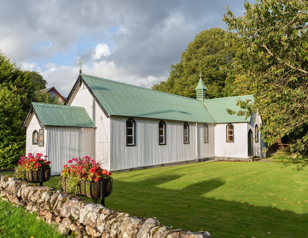 St Fillan&#039;s church in Killin, Scotland, built in 1876, is a classic tin tabernacle.