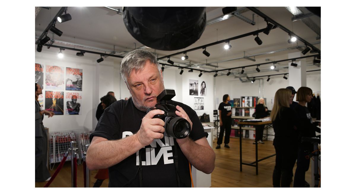 Portrait and fashion photographer Rankin photographed at RankinLive London Carnaby Street, November 2023