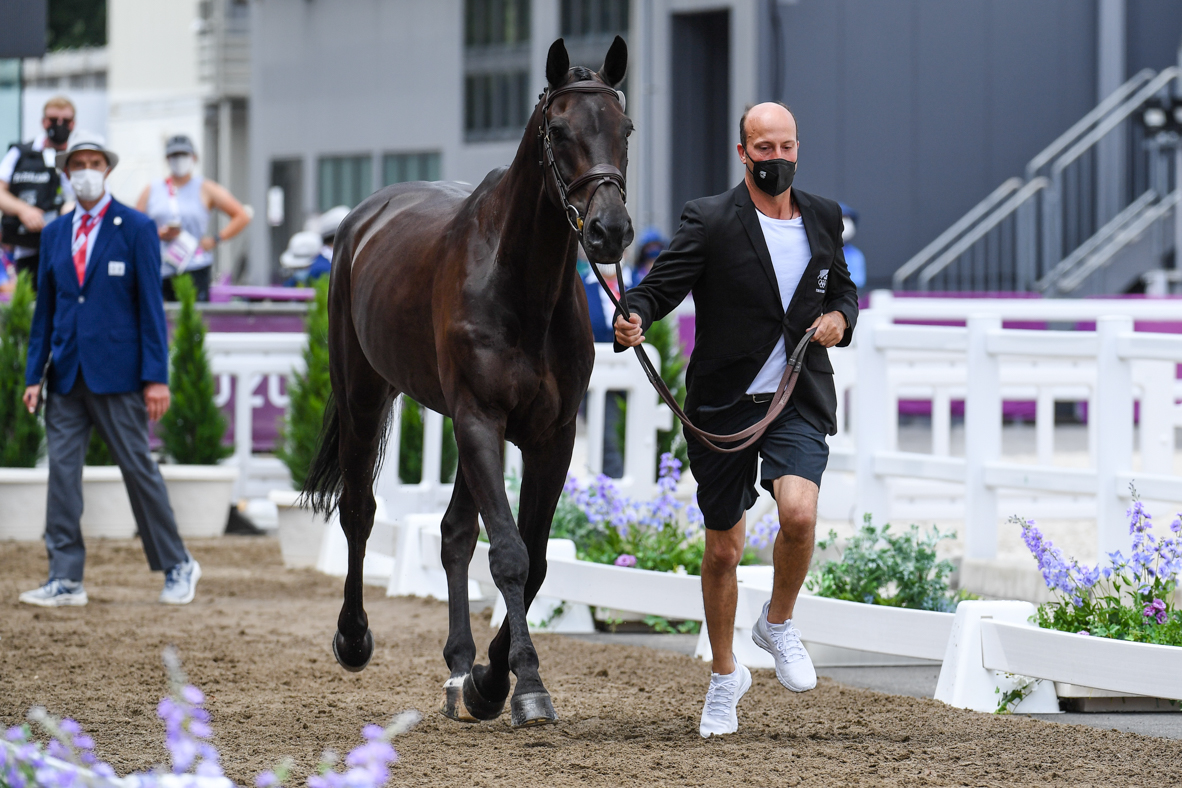 Olympic eventing first trot-up: Tim Price and Vitali