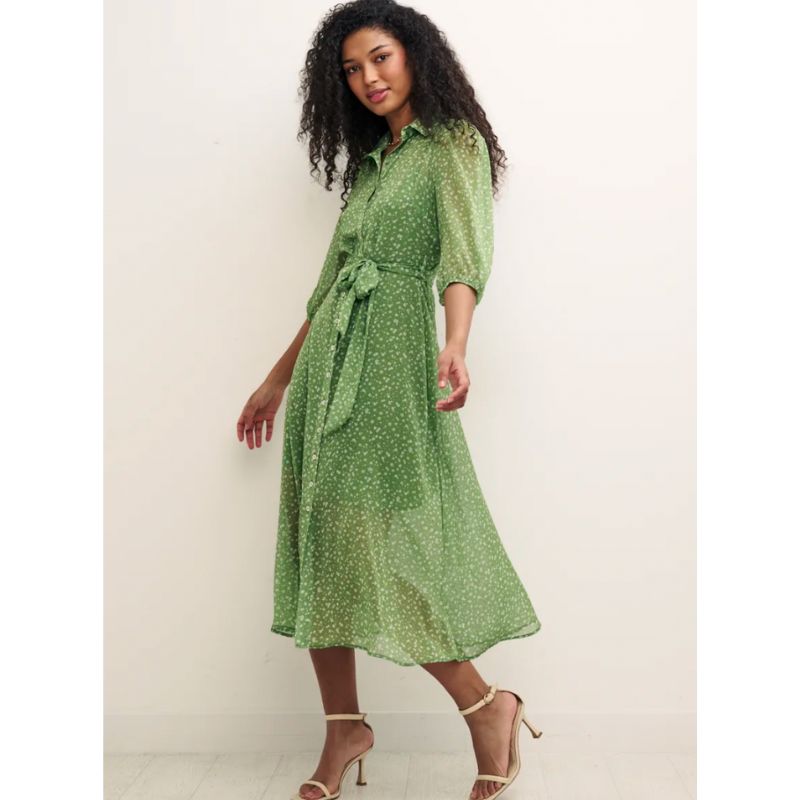 kate middleton green tea dress Kate Middleton wore a green dress from Beulah London, a socially conscious  brand that gives back