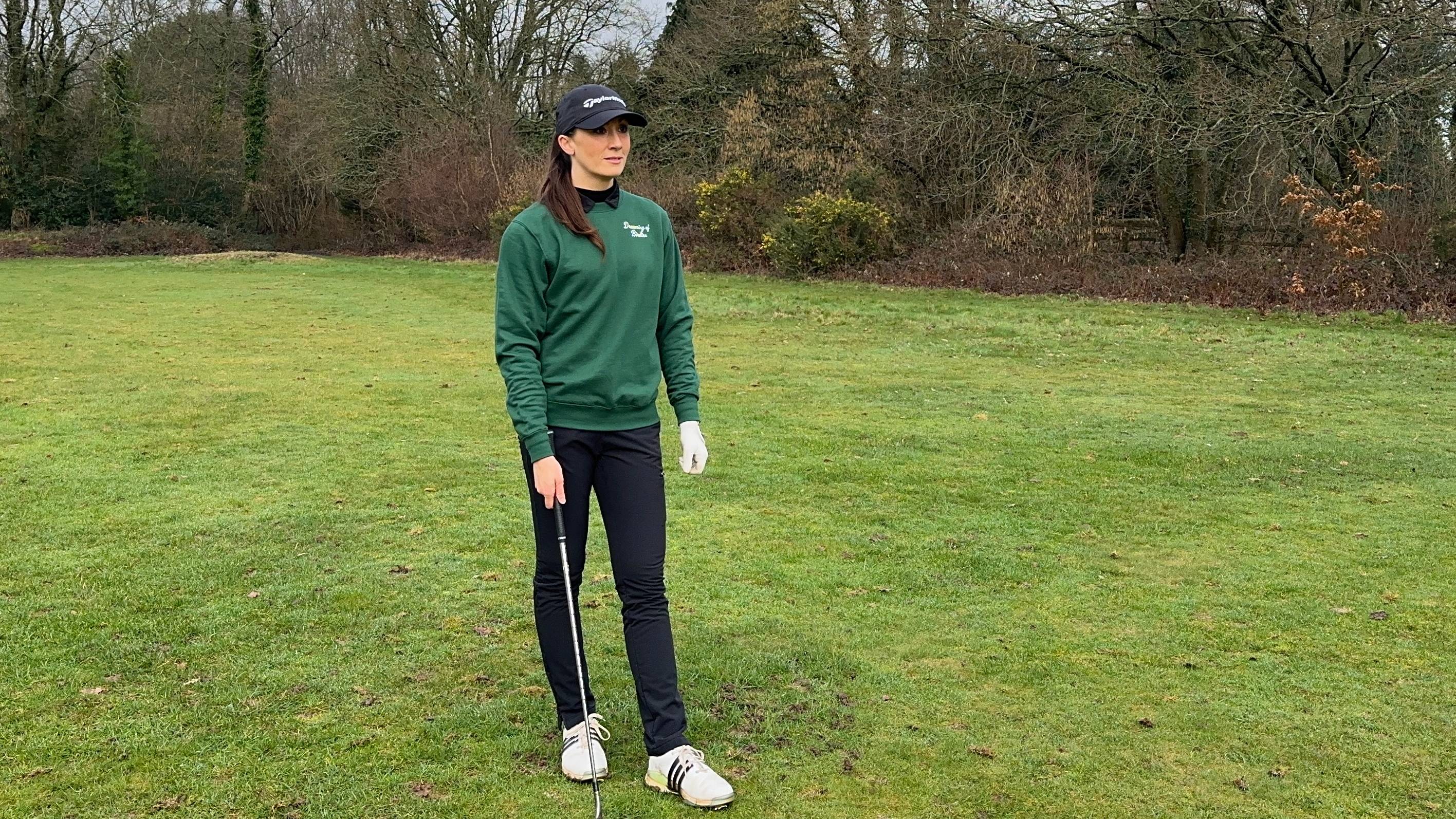 Jess Ratcliffe winter golf practice