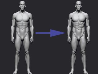Turn off symmetry before building up the body
