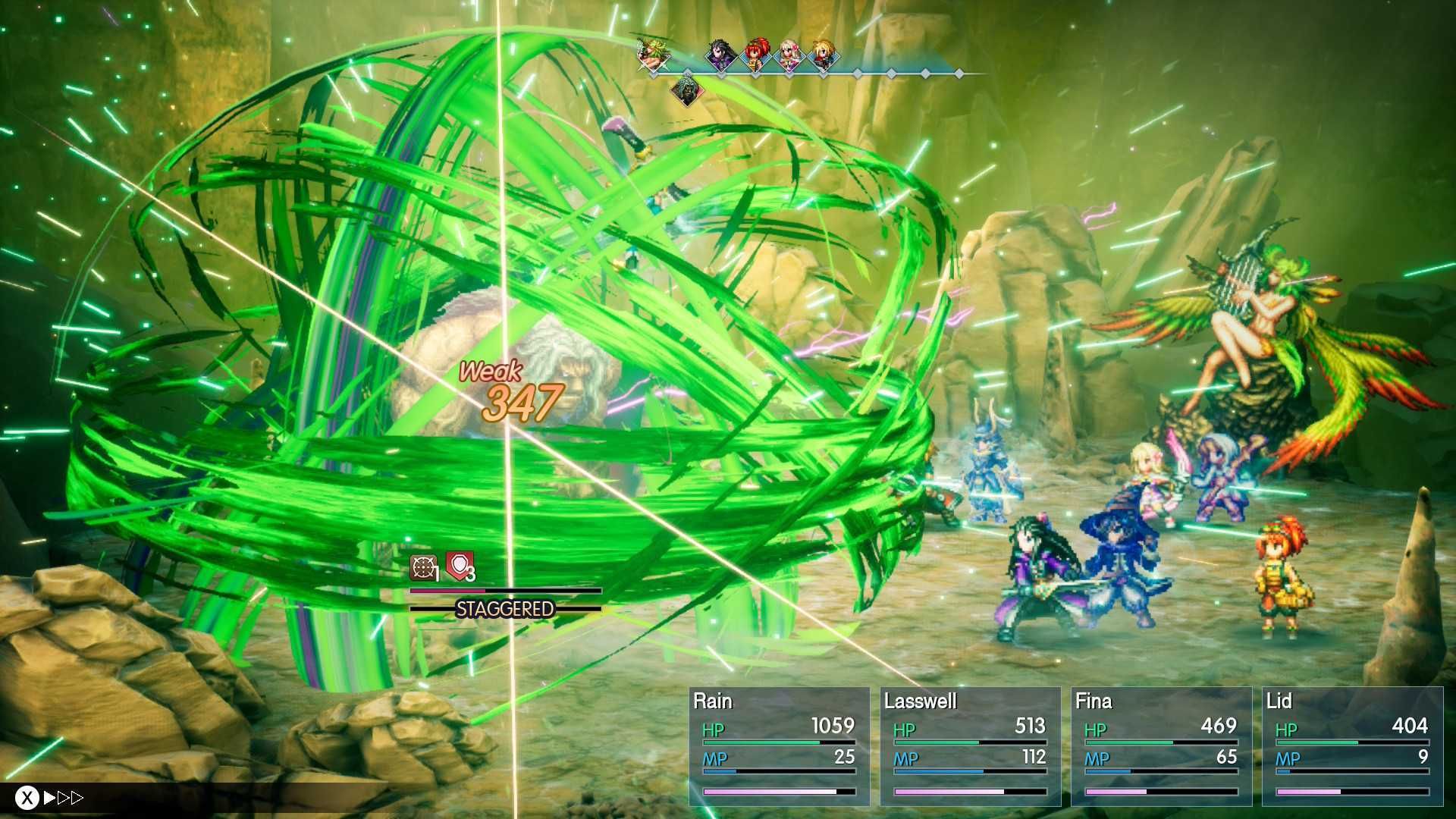 An esper's wind attack