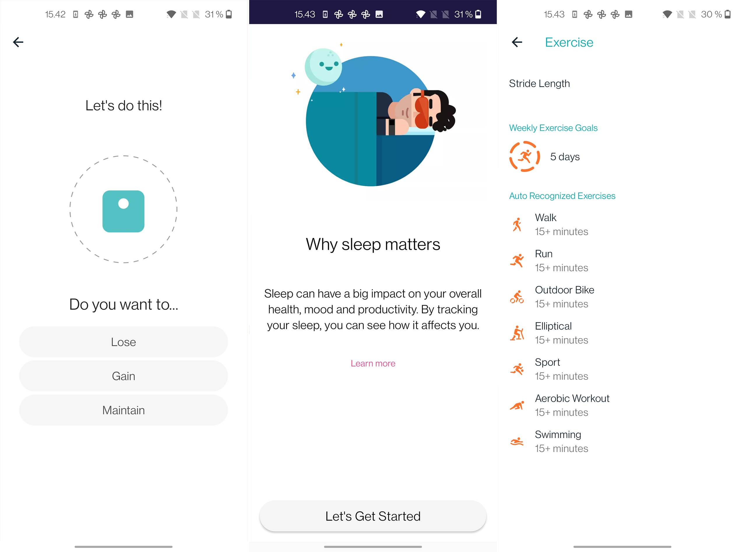Fitbit setup