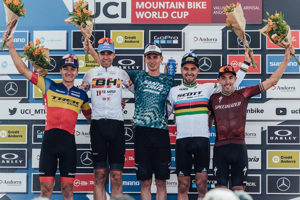 Men Elite XCO at the UCI Mountain Bike World Cup Vallnord 2022
