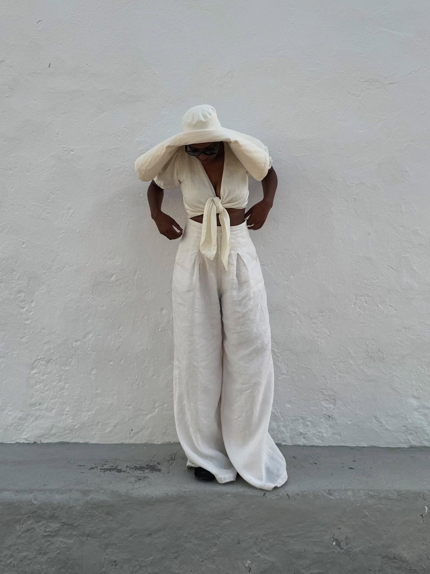 linen outfit idea