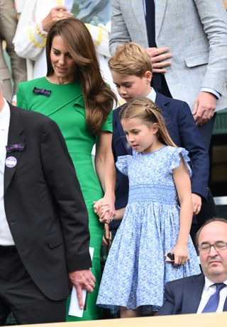 Kate Middleton and Princess Charlotte - Princess Charlotte’s Wimbledon dress