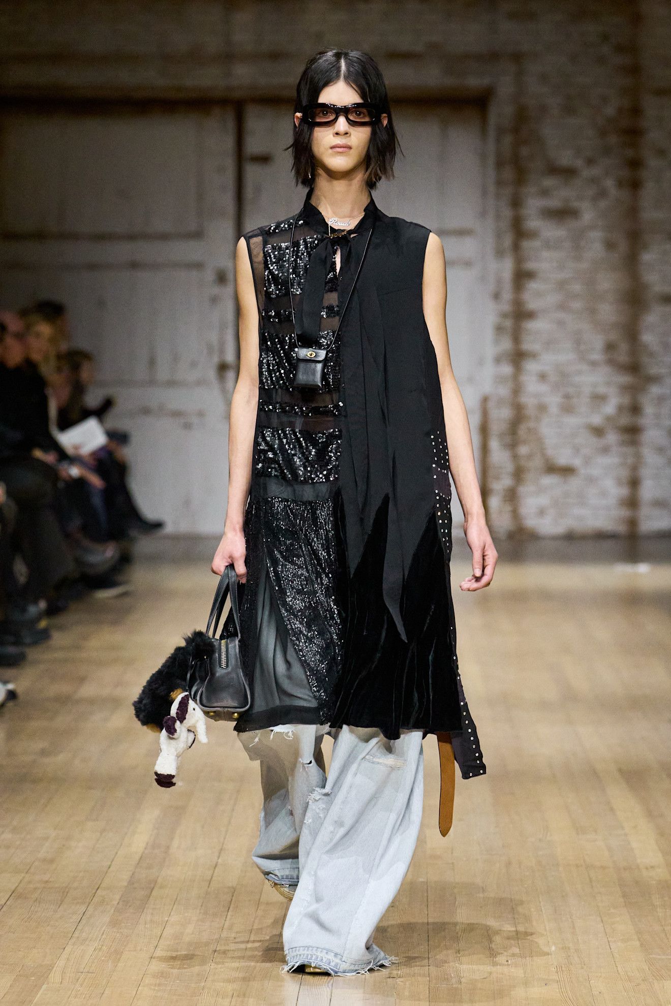 An image of the rope accessory trend on the Coach autumn/winter 2025 runway.