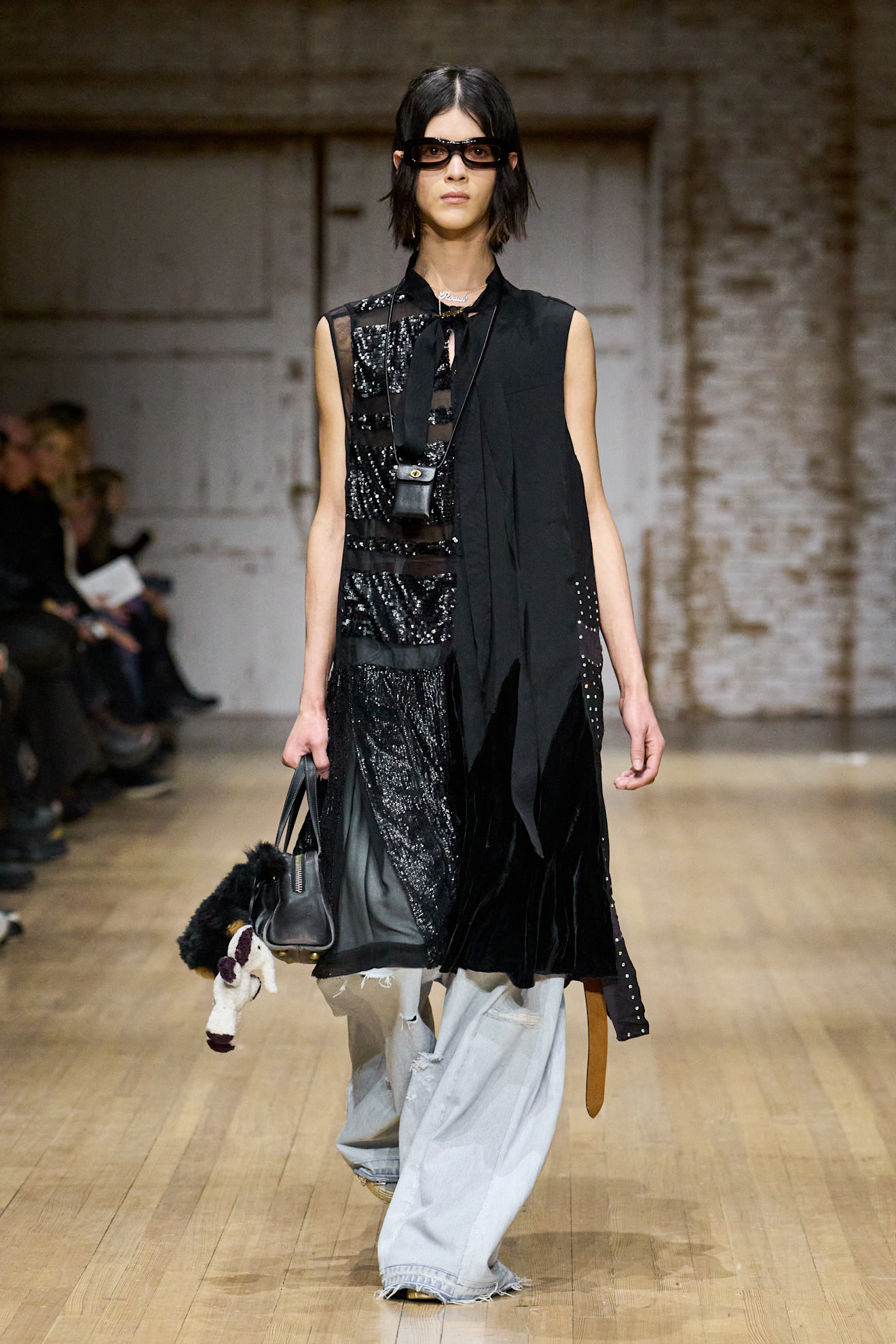 An image of the rope accessory trend on the Coach autumn/winter 2025 runway.