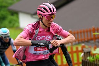 Tadej Pogačar during stage 17 of the Giro d'Italia