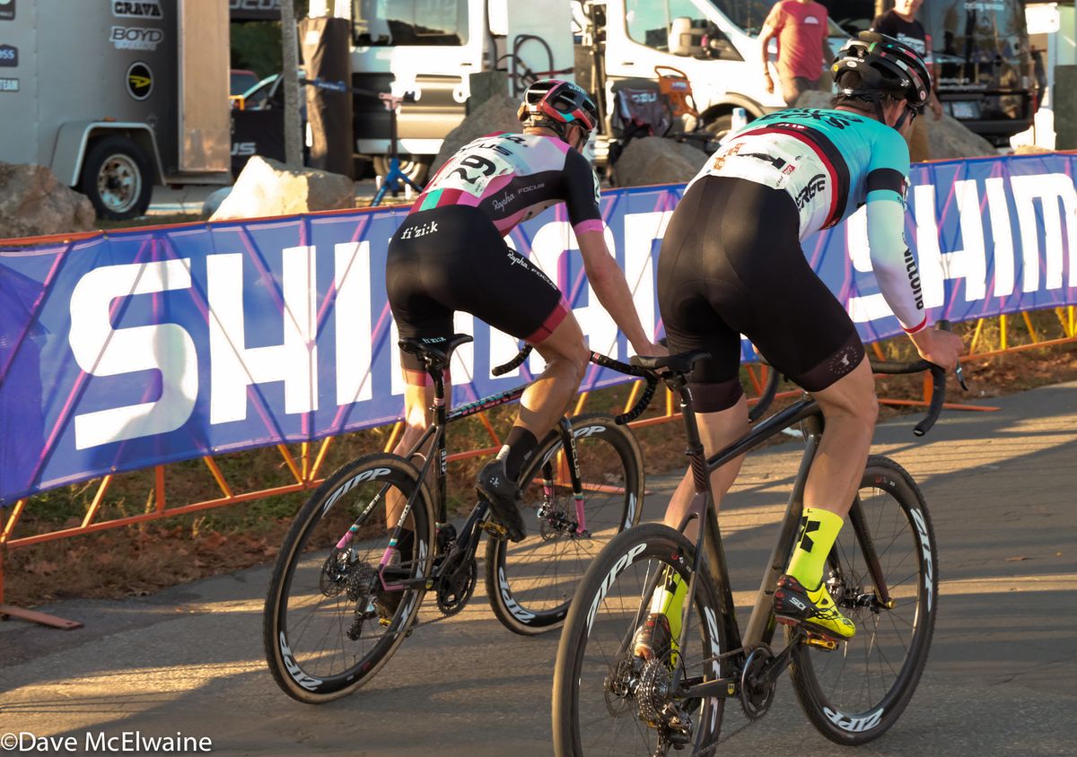 Jeremy Powers (Aspire Racing) attacked Ortenblad on the pavement with one lap to go.