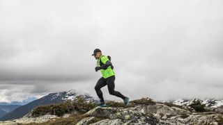 ultra runner on a mountain