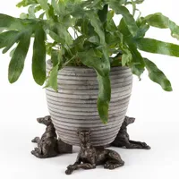 Bronze Greyhound Potty Feet, set of 3, £22, Etsy