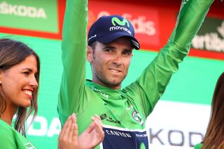 Alejandro Valverde in the green points jersey