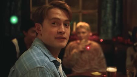 Nick looking at Charlie in the Heartstopper Forever trailer. 