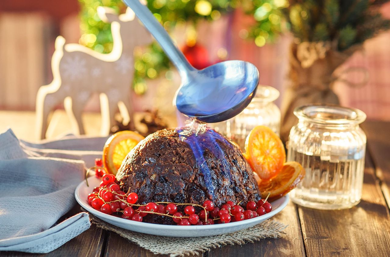 Christmas figgy pudding