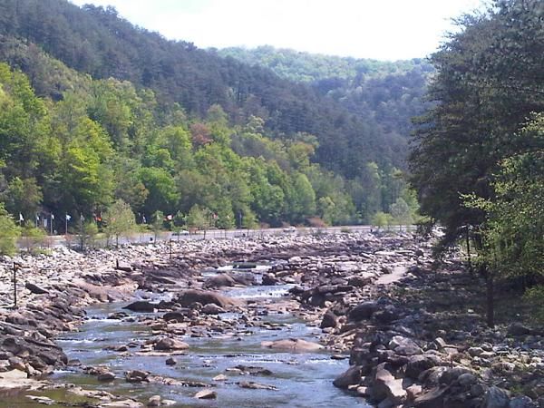 The Ocoee River was where kayak events happened at the 1996 Olympic Games.