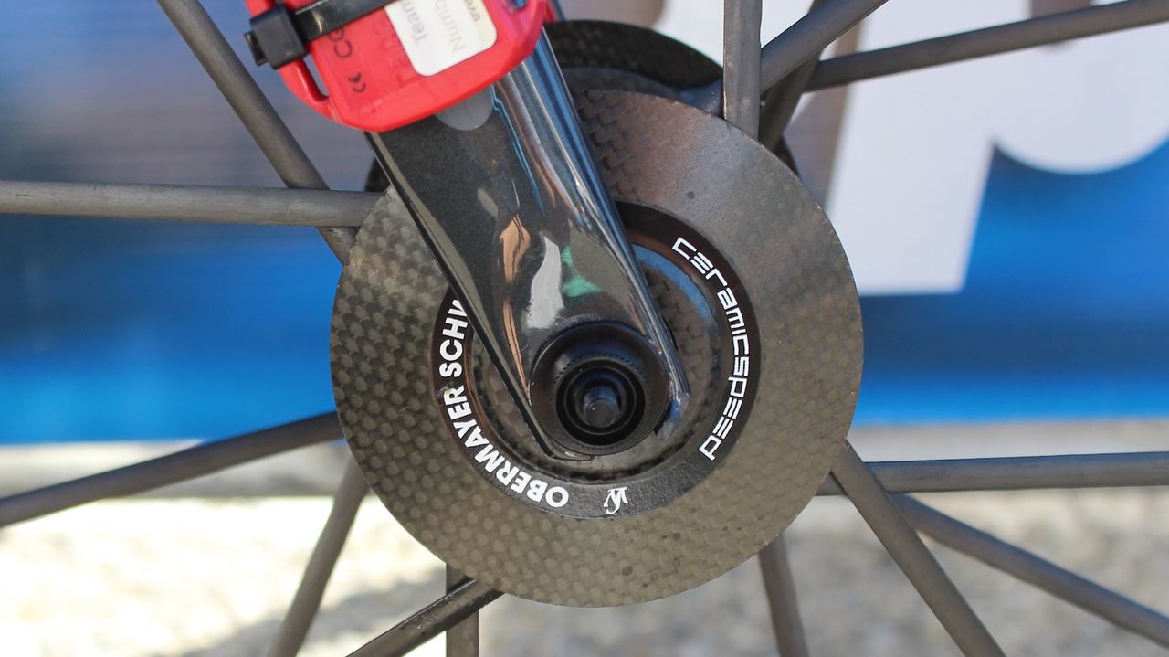 The wheels are fitted with CeramicSpeed bearings in the hub