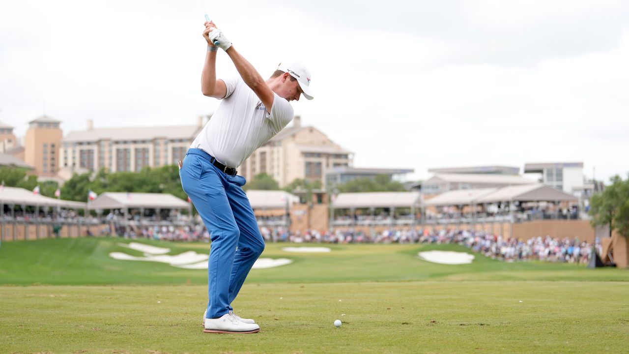 Ben Griffin takes a shot at the Valero Texas Open