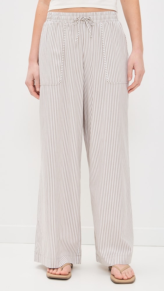 Splendid Splendid X Cella Jane Poplin Stripe Pants