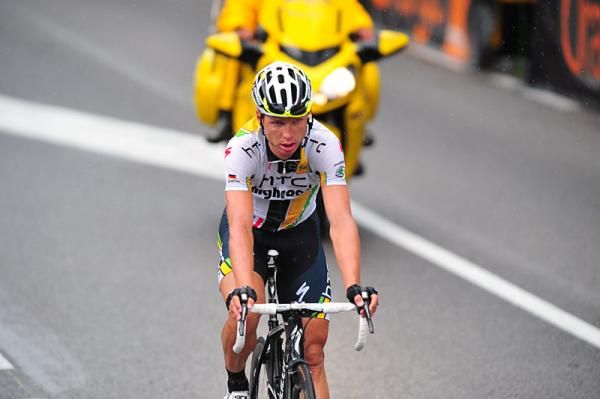 Tony Martin (HTC-Highroad) was part of the day's decisive 10-man escape and finished the day in fourth place.