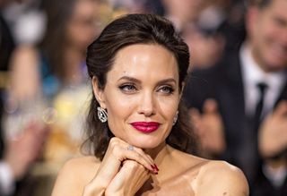 Actor Angelina Jolie attends The 23rd Annual Critics' Choice Awards at Barker Hangar on January 11, 2018 in Santa Monica, California