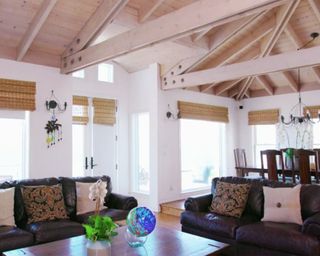 living room with sofa and coffee