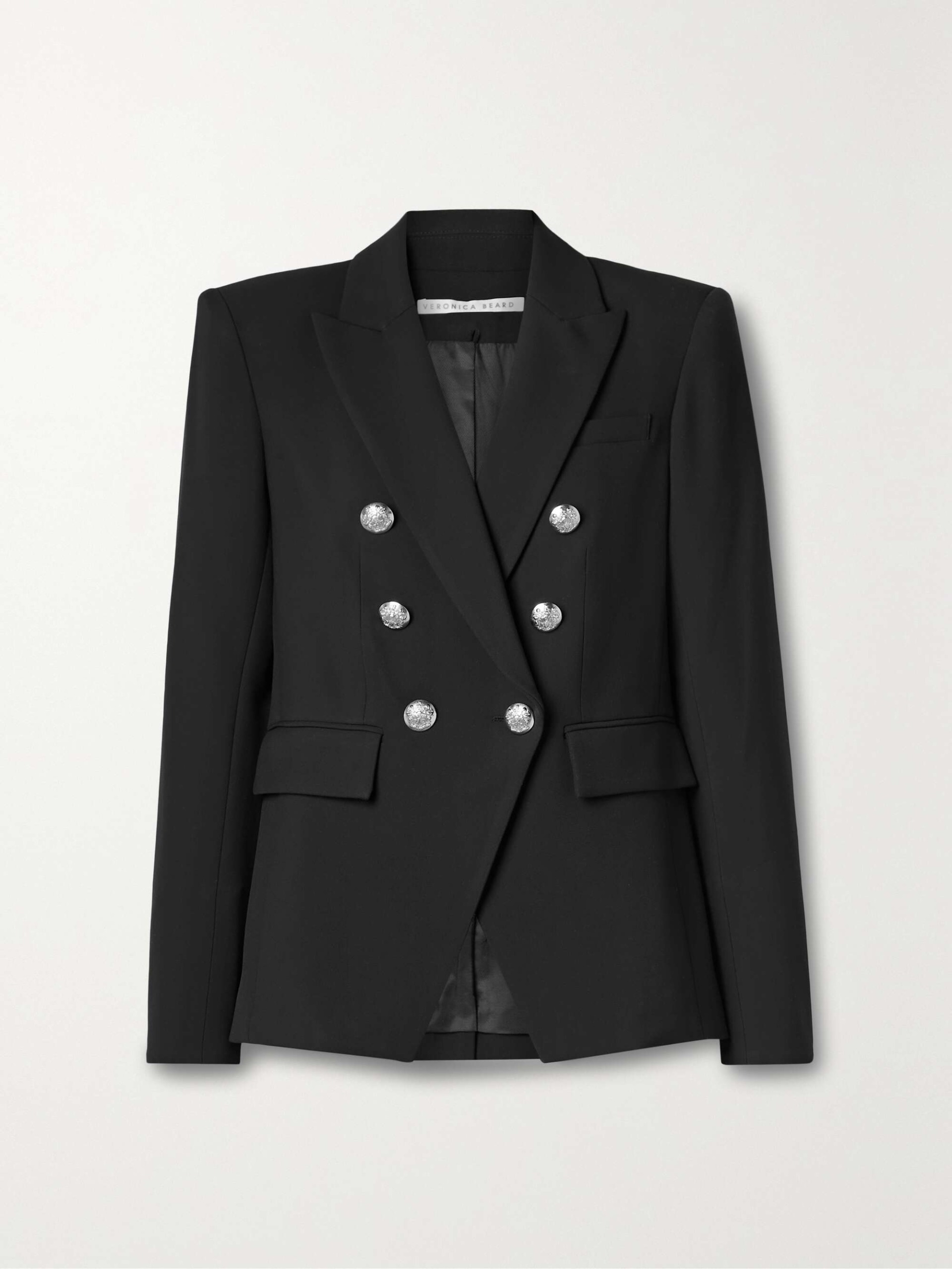 Miller Dickey Double-Breasted Grain De Poudre Blazer