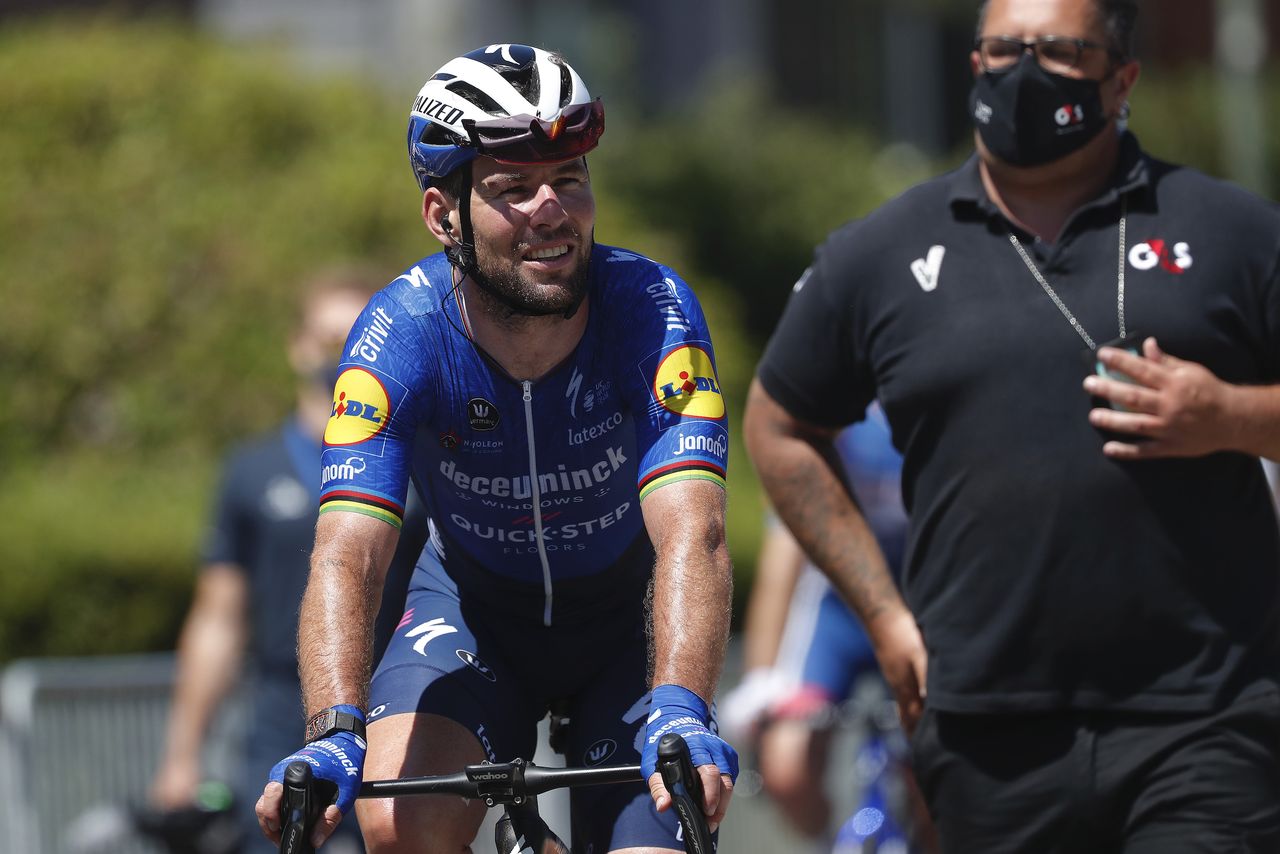 Mark Cavendish after winning the final stage of the Belgium Tour 2021