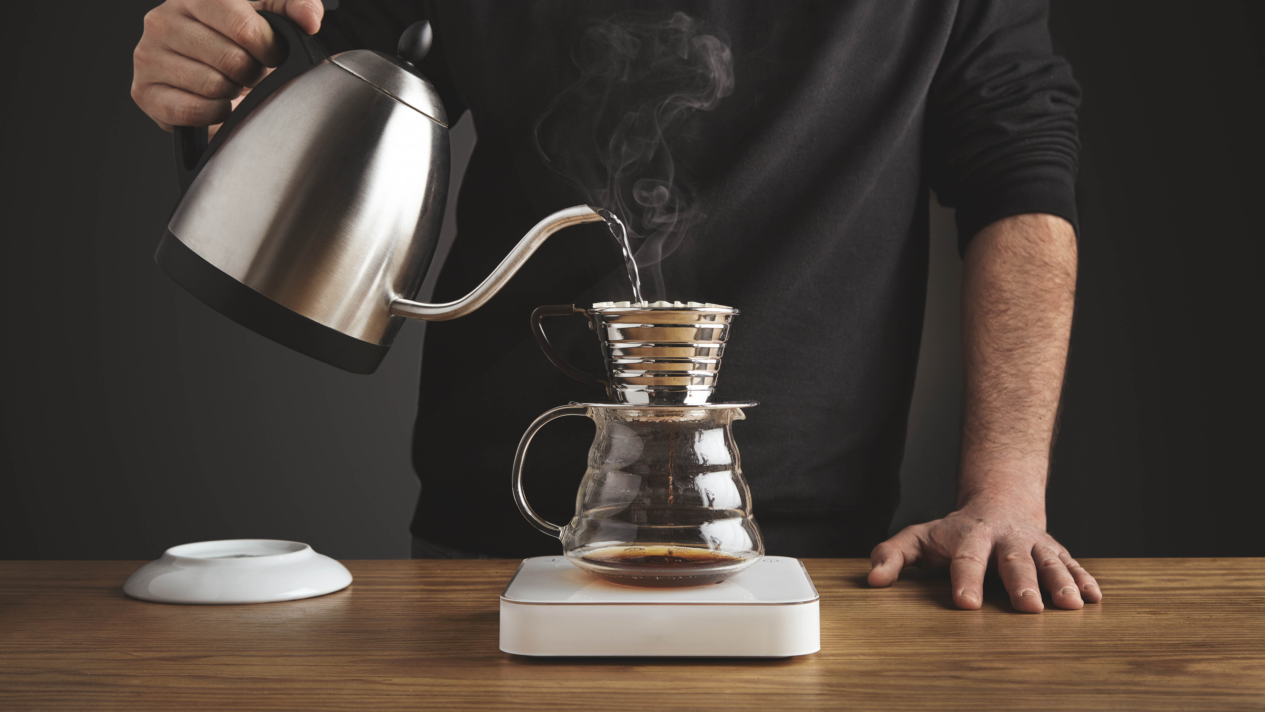 Manual pour-over coffee