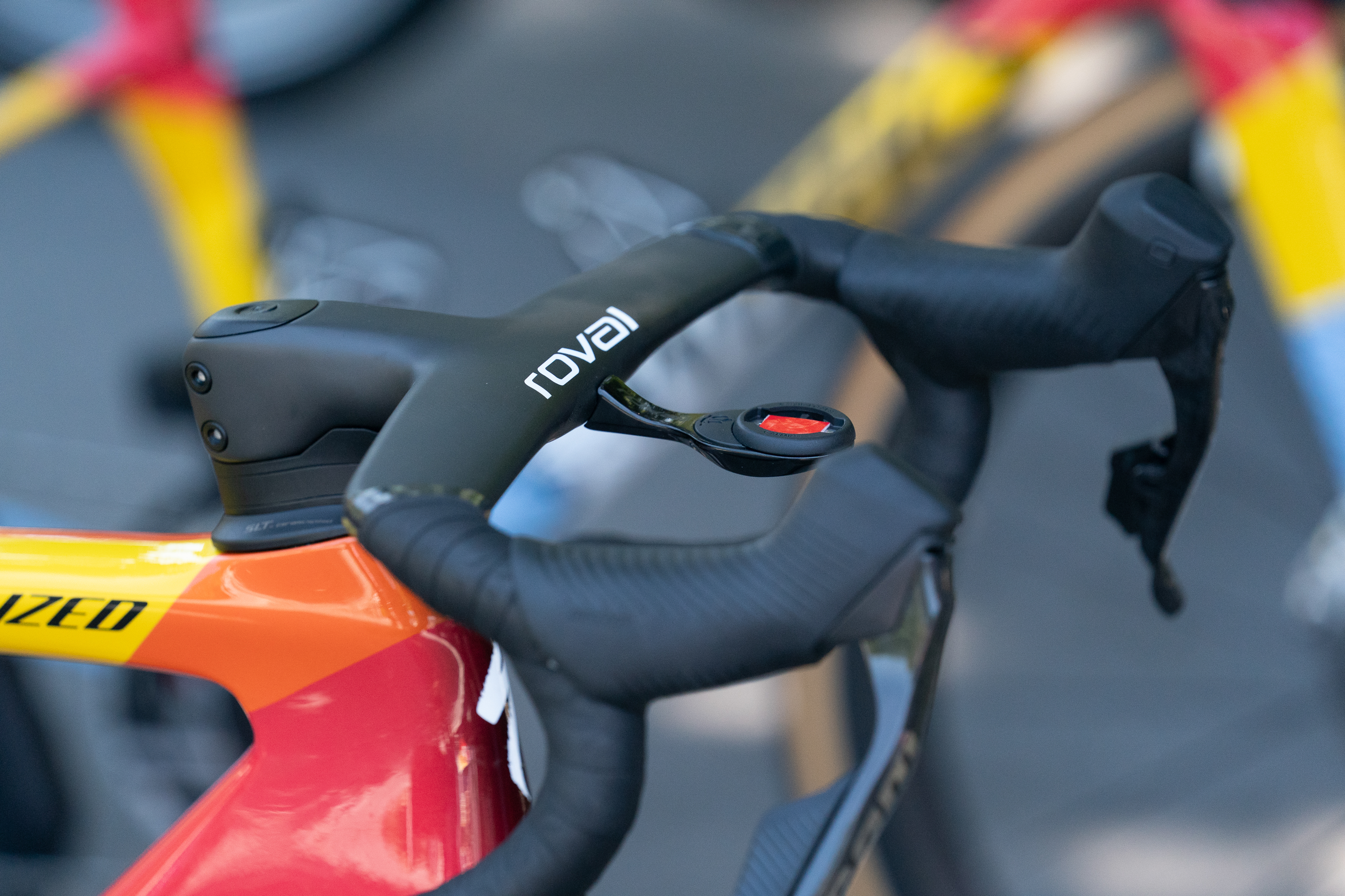 SD Worx's custom painted specialized tarmac at tour de france femmes