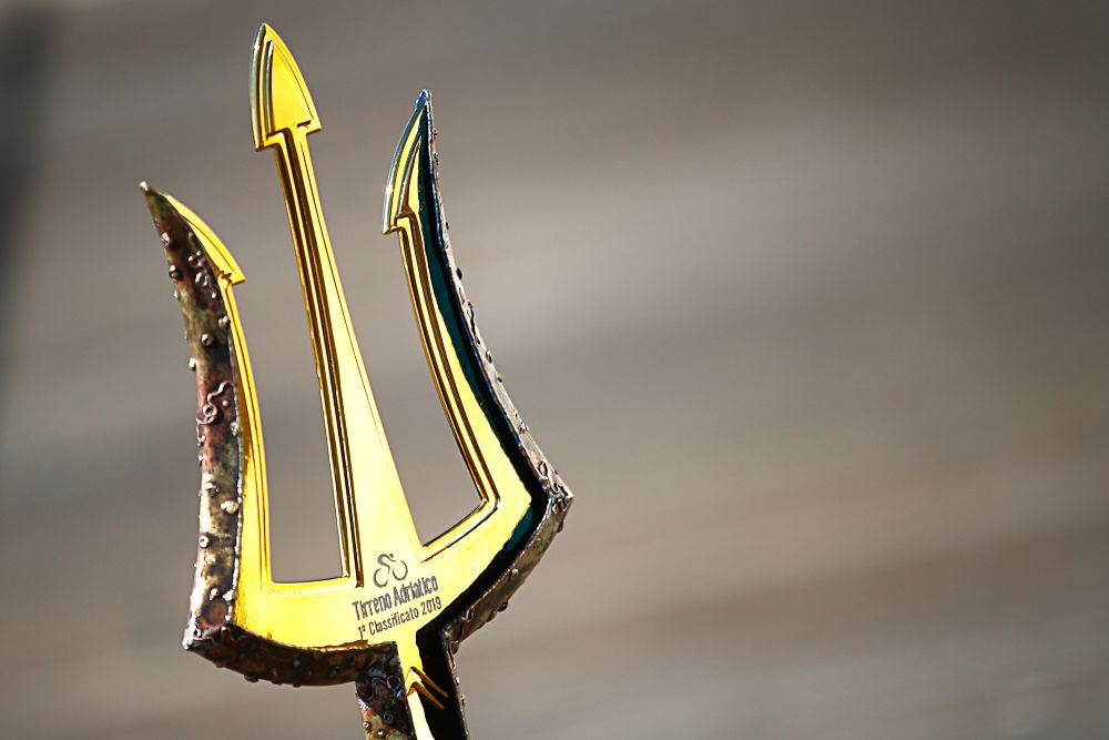 The Tirreno-Adriatico "Race of the Two Seas" trident