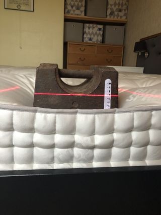 Button & Sprung Perendale mattress review: Mattress weight test by Linda Clayton