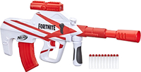 Nerf Fortnite B-AR Motorized Dart Blaster - ($30)
Another great scoped option for Nerf battles, and the motorized dart blaster keeps things authentic with rapid fire.