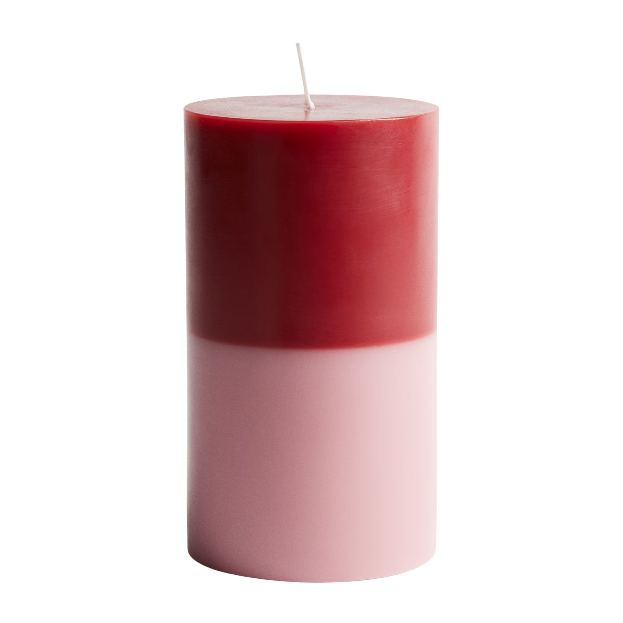 H&amp;amp;M Home, Large Pillar Candle in Red/Pink