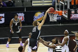 Baylor vs. Kansas State in the 2021 Big XII men's basketball tournament. 