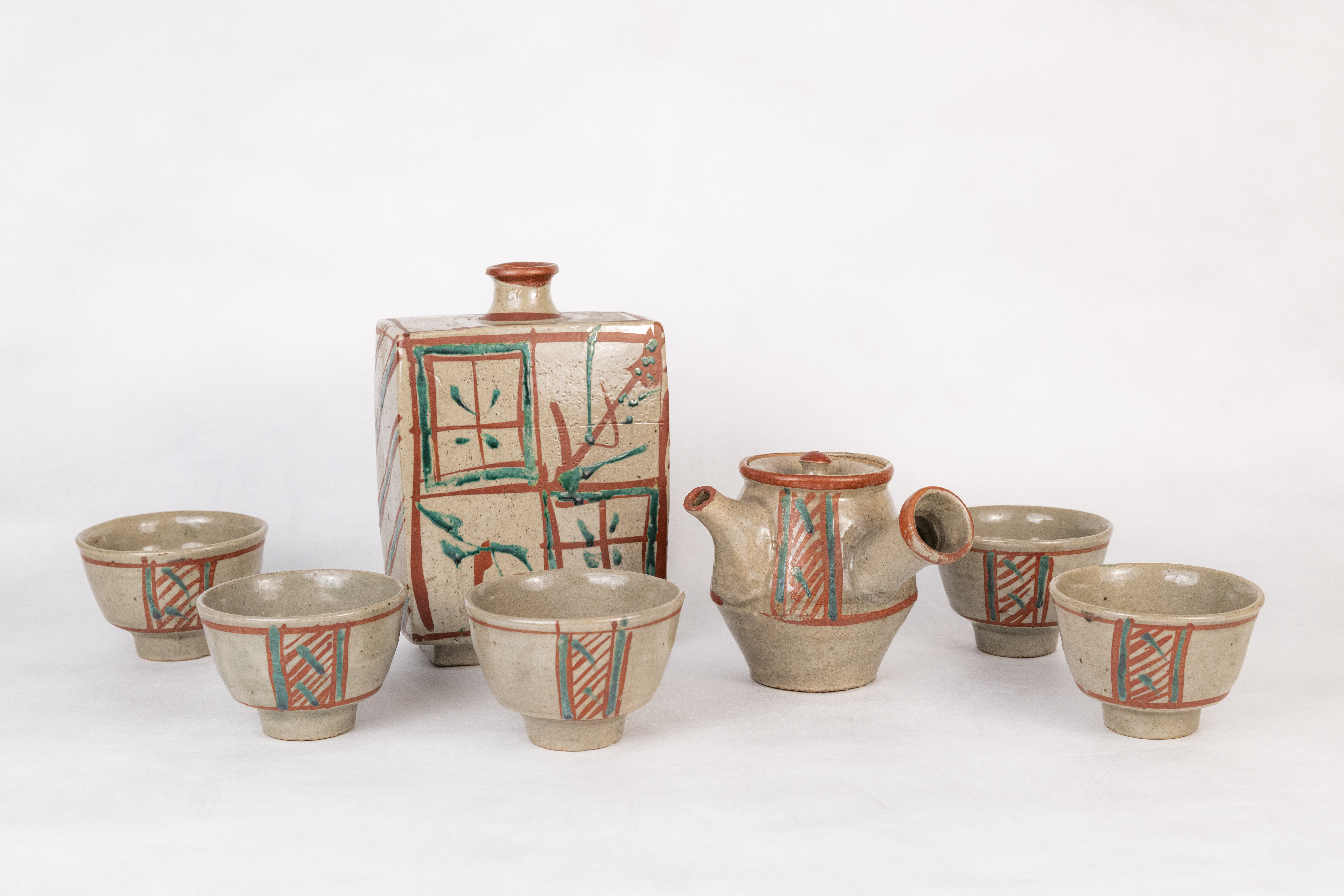 Hamada Sh&amp;#333;ji, Tea set. Japan Society Collection