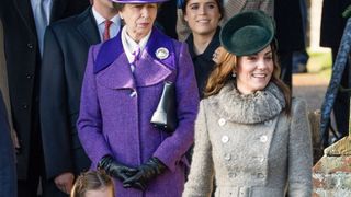 princess charlotte curtsy queen elizabeth The Royal Family Attend Church On Christmas Day