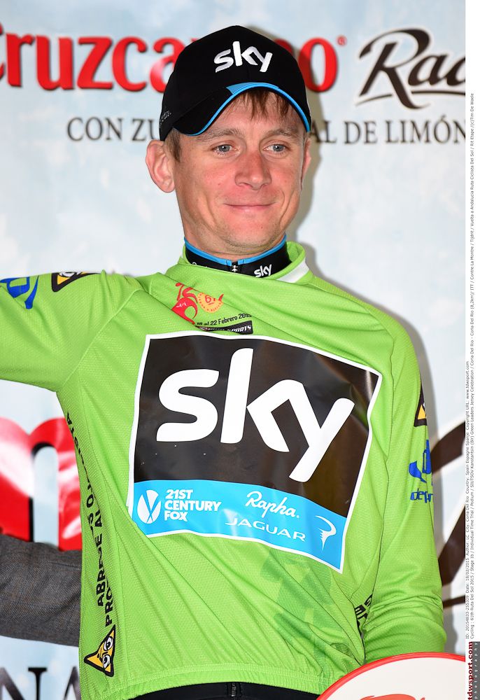 Kanstantsin Siutsov is in the green points jersey.