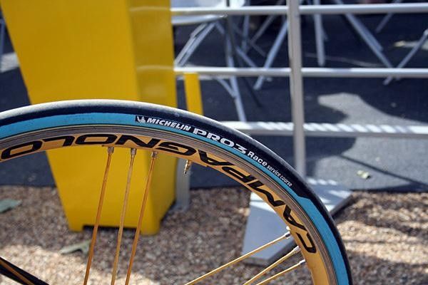Michelin showed off its new Pro3 Race clinchers.