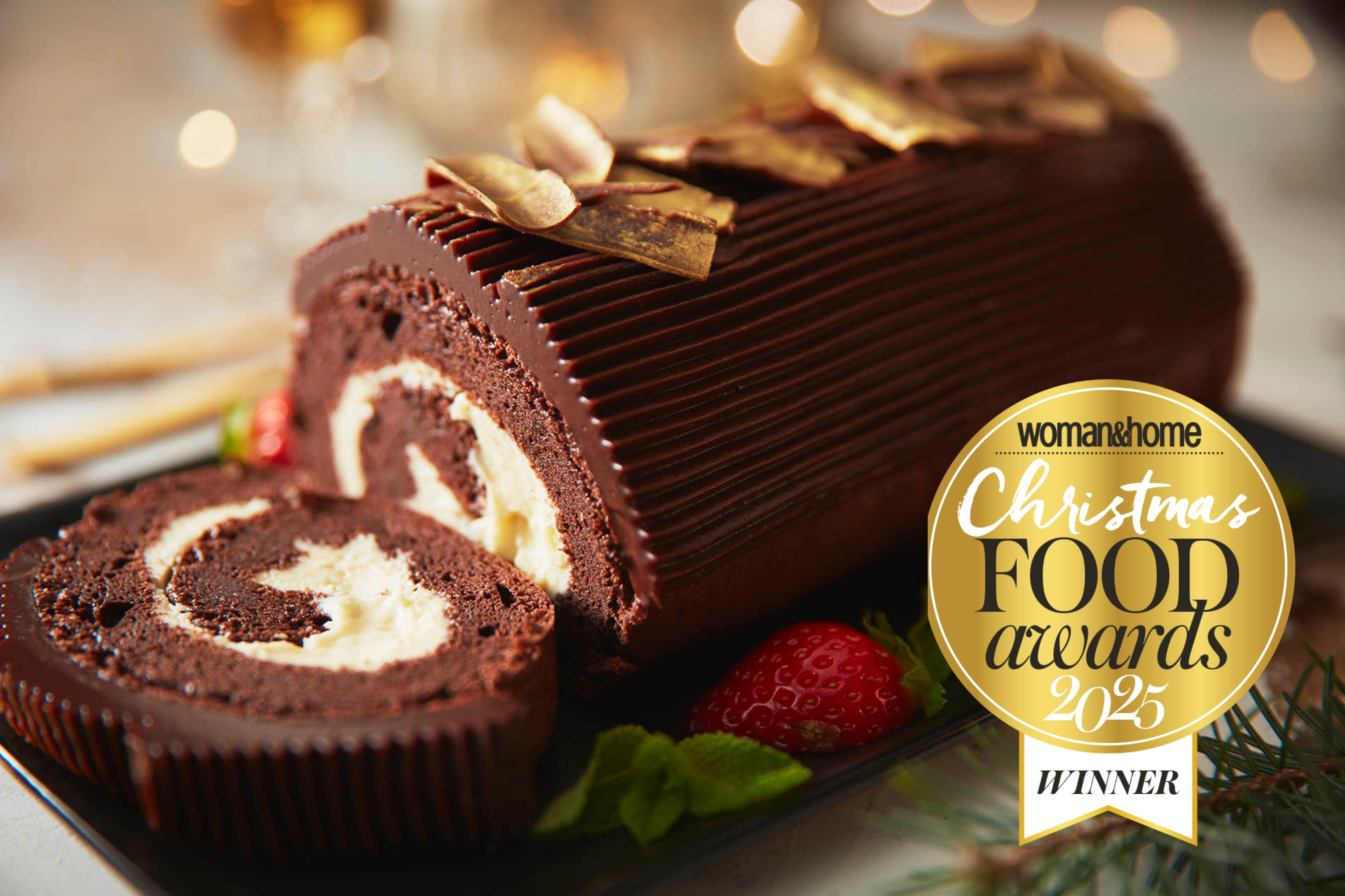 Booths Belgian Chocolate &amp;amp; Vanilla Cream Cheese Yule Dessert,