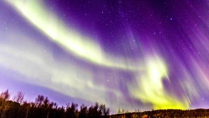 The Northern Lights seen in Murmansk, northwest Russia, in 2022