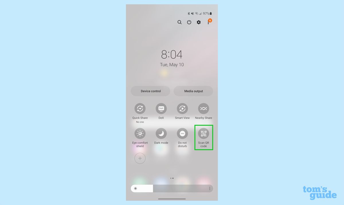 How to scan QR codes on Samsung Galaxy S22 Tom's Guide