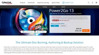 CyberLink Power2Go 13 Review Listing